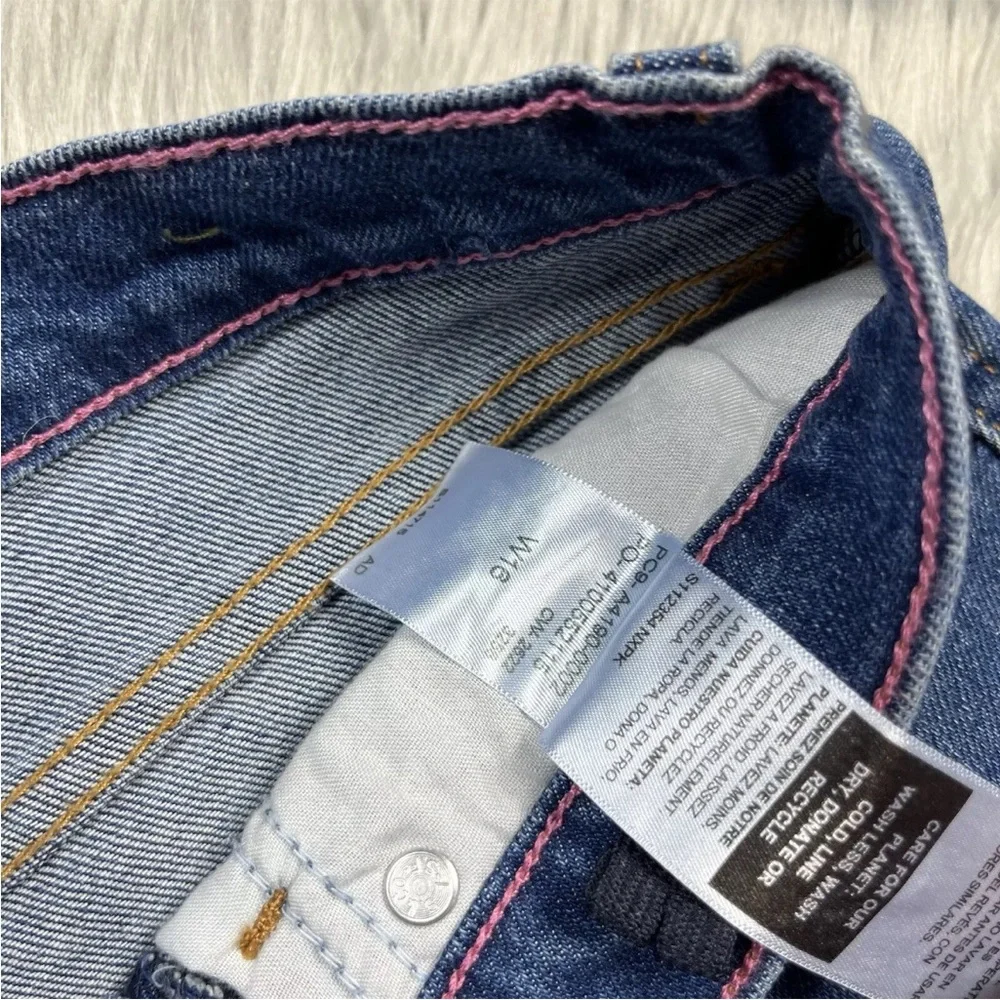 Signature Levi Strauss Heritage Mom Shorts Cuffed Girls Size 16